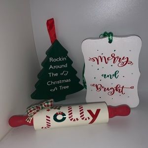 Mini decorations for tiered trays